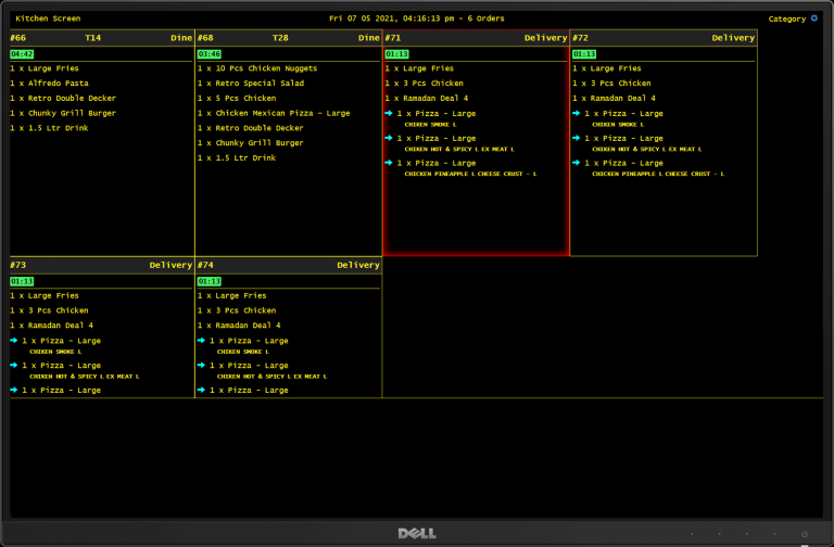 Kitchen Display System(KDS)