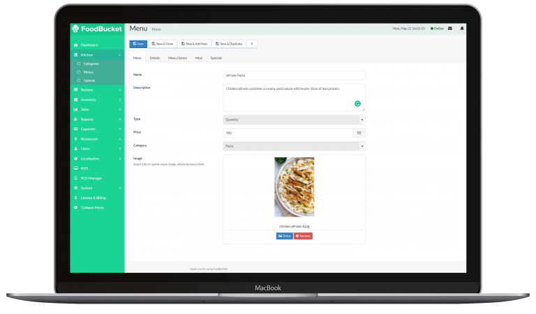 menu-setup